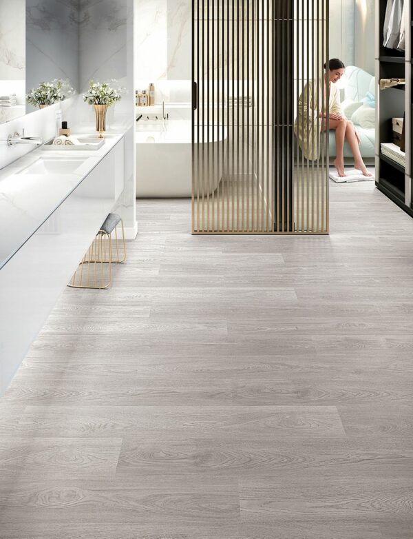 Grey Kalmar (Gris) 8mm Laminate Flooring 2.065m2 Finfloor - Image 2