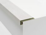 White Kalmar (Blanc) 8mm Laminate Bullnose