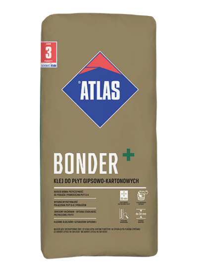 Bonder+ Plasterboard Adhesive 25kg Atlas