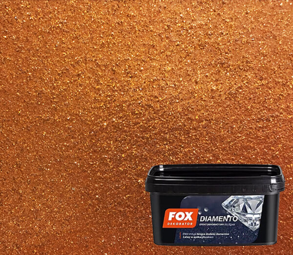 Diamento Cuprum Farba Dekoracyjna Fox Dekorator [10m2] 1L - Image 1