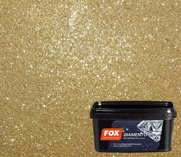 Diamento Gold Decorative Paint Fox Dekorator [10m2] 1L - Image 1