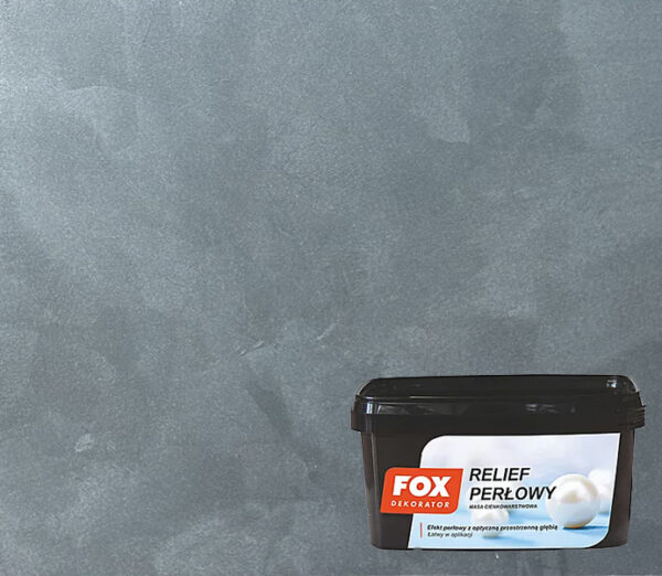 Pearl Relief Grey Decorative Paint Fox Dekorator [8m2] 1L - Image 1