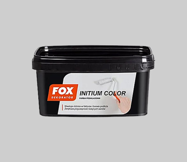 Initium Szara Farba Podkładowa Fox Dekorator [9m2] 1L - Image 1