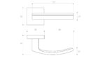 Barcelona Satin Nickel Door Handle - Image 2