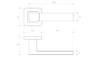 Trend Brushed Nickel/Chrome Door Handle - Image 2
