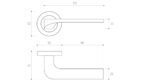 Febe Brushed Nickel Door Handle - Image 2