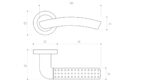 Eva Chrome/Satin Door Handle - Image 2