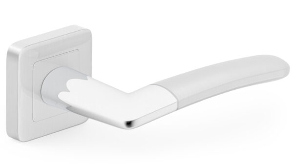 Linea Brushed Nickel/Chrome Door Handle - Image 1