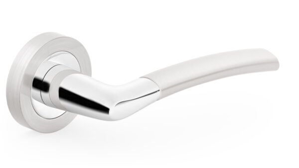 Zorba Chrome/Satin Door Handle - Image 1