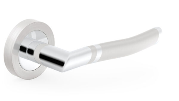 Plejada Chrome/Satin Door Handle - Image 1