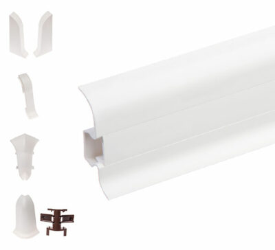 white skirting board