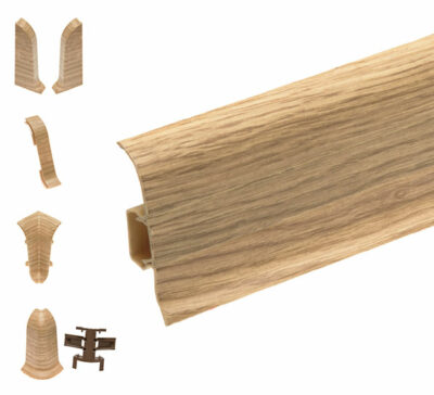 Skirting Board Premium m135 Classic Oak 59mm 2.2m + Accessories