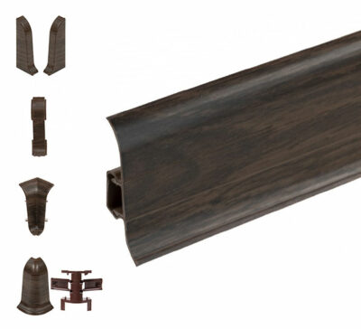 Listwa Przypodłogowa Premium m176 Dąb Congo 59mm 2.2m + Akcesoria