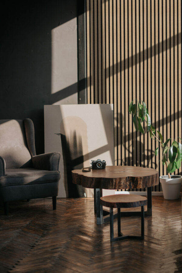 Akustyczny Lamel Dębowy PREMIUM na Czarnym Filcu 30x265cm - Image 4