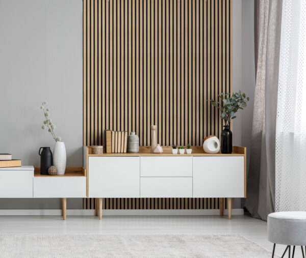 Akustyczny Lamel Dębowy PREMIUM na Czarnym Filcu 30x265cm - Image 3