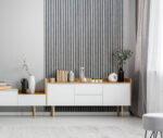 Akustyczny Lamel Loft (efekt betonu) na Czarnym Filcu 30x265cm - Image 2