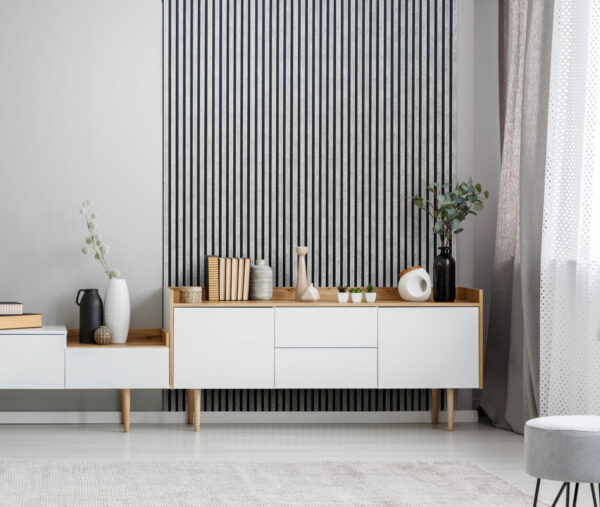 Akustyczny Lamel Loft (efekt betonu) na Czarnym Filcu 30x265cm - Image 2