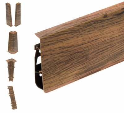 Skirting Board Hi-Line m236 Cantabrian Oak 75mm 2.5m + Accessories
