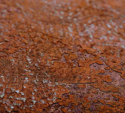 Industrial Rust Effect Fox Dekorator