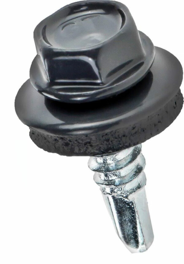 Hex Farmer Screws 4.8x19mm RAL 7016 GT3 Fixing - Image 1