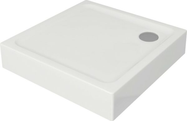 Tako Shower Tray Square Gloss White 80x80x16 Built-in-Panel Cersanit - Image 1