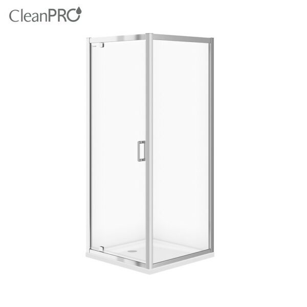 Set B152: Arteco Square Shower Enclosure 80x80x190 with Tako Shower Tray 80x4 Cersanit - Image 1