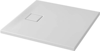 Shower Tray Square Tako Slim 80x80x4cm White Matt + Siphon Cersanit