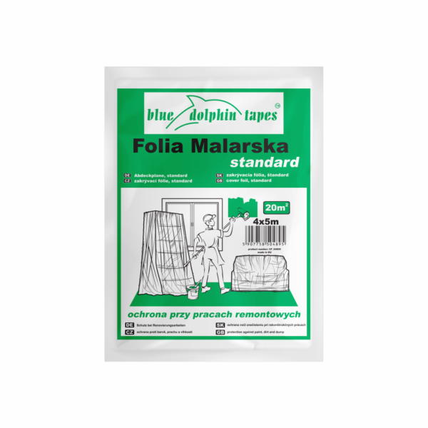 Folia malarska ŚREDNIA-STANDARD 4x5m - Image 1