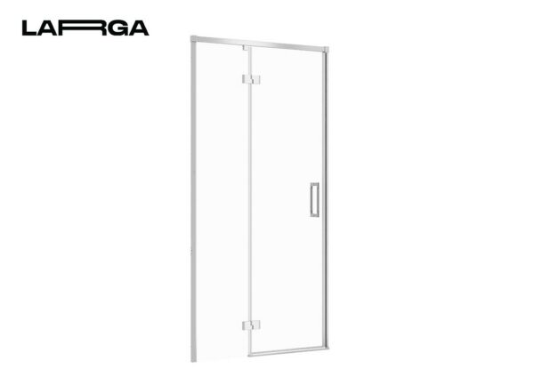 Shower Enclosure Door With Hinges Larga Chrome 120x195, Left Cersanit - Image 1