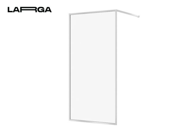 Shower Enclosure Walk-In Larga Chrome 90X200 Transparent Glass Cersanit - Image 1