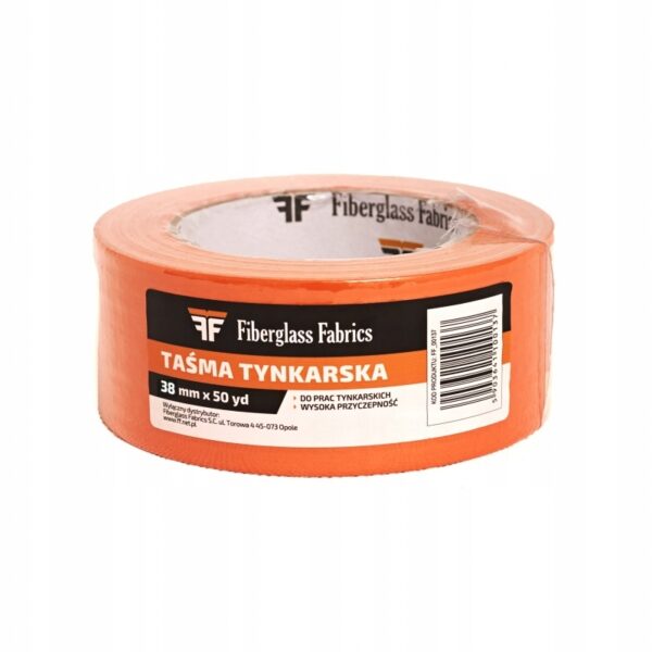 Rendering Tape Orange 48mm 50yd Fiberglass Fabrics - Image 1