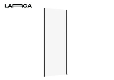 Shower Enclosure Wall Larga Black 80X195 Transparent Glass Cersanit