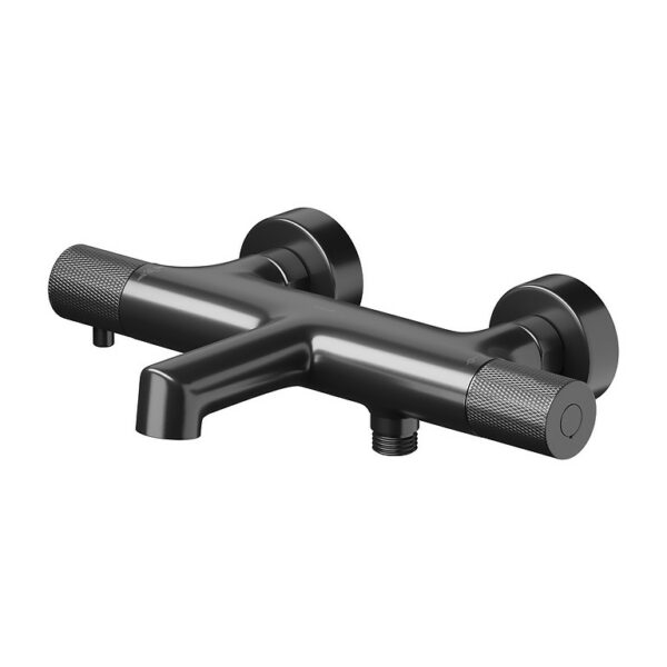 Zen by cersanit wall mounted thermostatic shower faucet gun metal Cersanit - Image 1