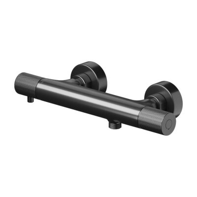 Bateria natryskowa termostatyczna ścienna zen by cersanit gun metal