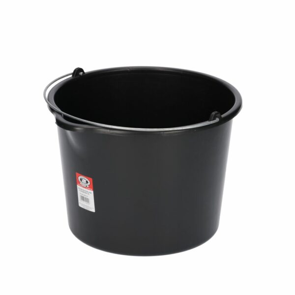 Black Builders Bucket with pouring spout 12L WDD12 - Image 1