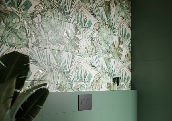 Folli Green WT1021 Green Satin 28x89cm 1.29m2 Tiles - Image 2