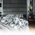 Upholstered panel FLLOW 30x60cm 3cm Riviera 100 BLACK - Image 9
