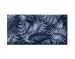 Upholstered panel FLLOW 30x60cm 3cm Palms Blue