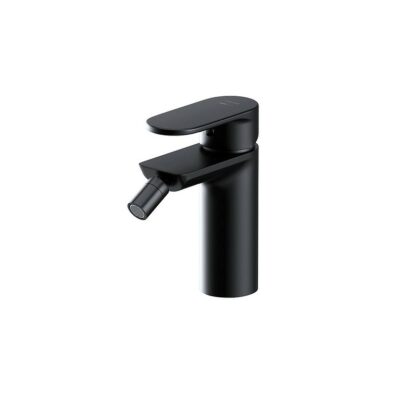 Crea deck-mounted bidet faucet black Cersanit