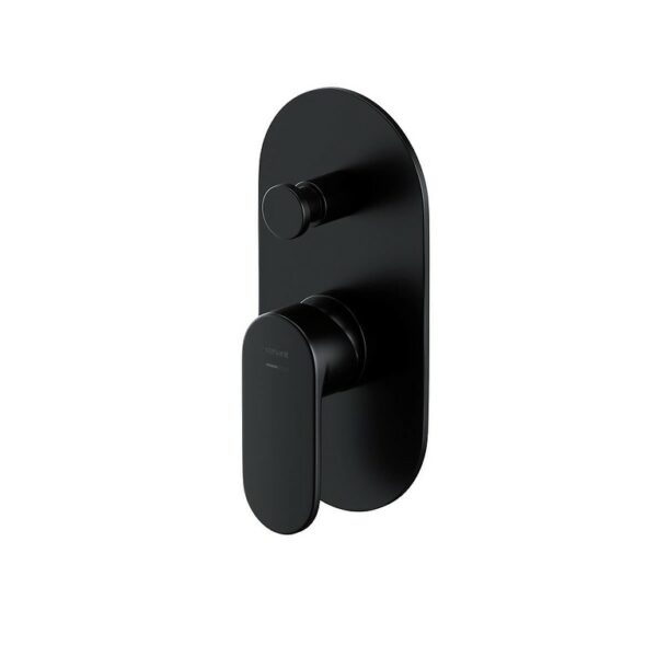 Crea concealed bath-shower faucet with box black Cersanit - Image 1