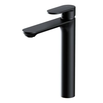 Crea deck-mounted high washbasin black Cersanit