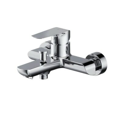 City wall mounted bath-shower faucet chrome Cersanit