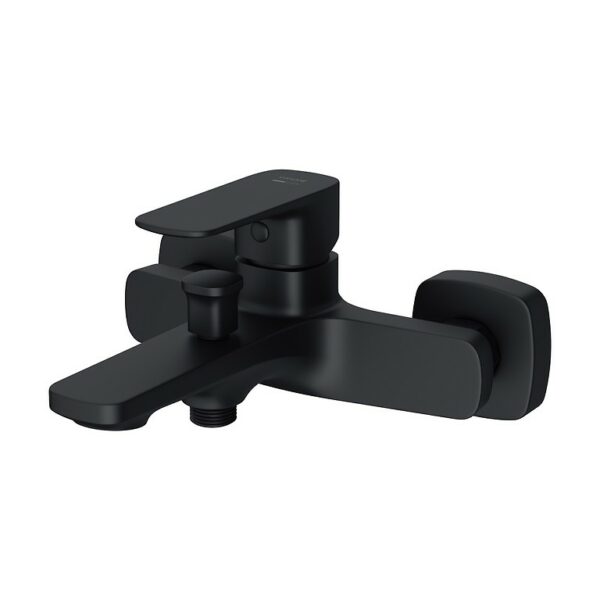 Larga wall mounted bathshower faucet black Cersanit - Image 1