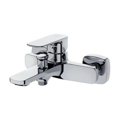 Larga wall mounted bathshower faucet chrome Cersanit