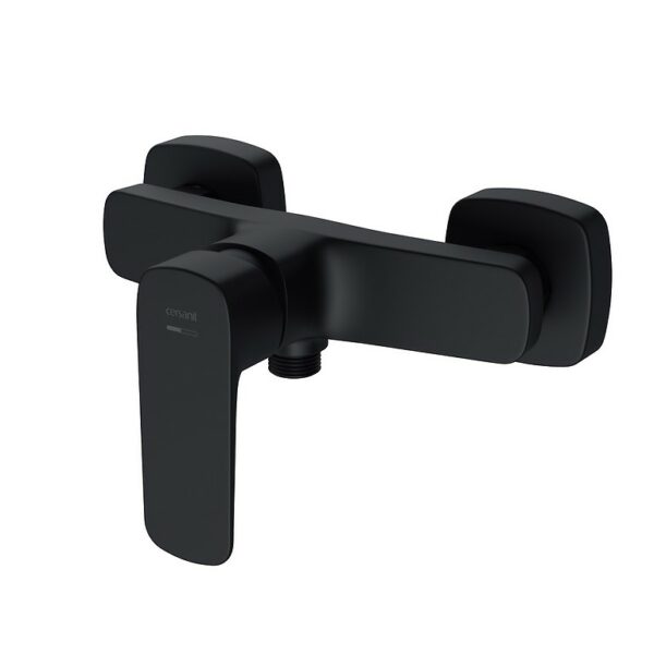 Larga wall mounted shower faucet black Cersanit - Image 1