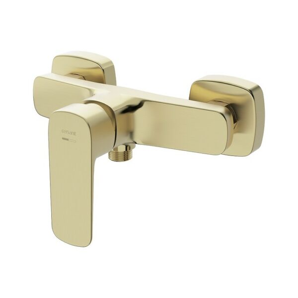 Larga wall mounted shower faucet gold matt Cersanit - Image 1