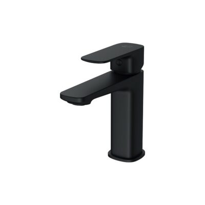 Larga deck-mounted washbasin faucet black Cersanit