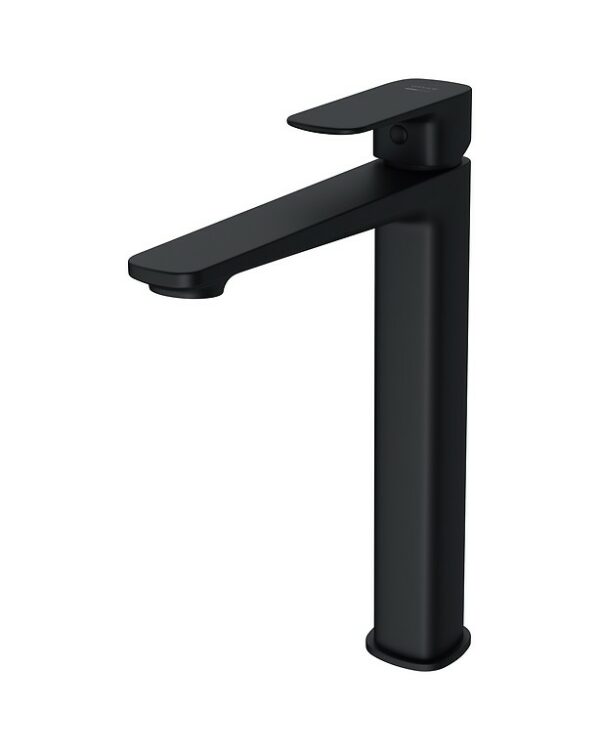 Bateria umywalkowa sztorcowa, wysoka larga czarna Cersanit - Image 1