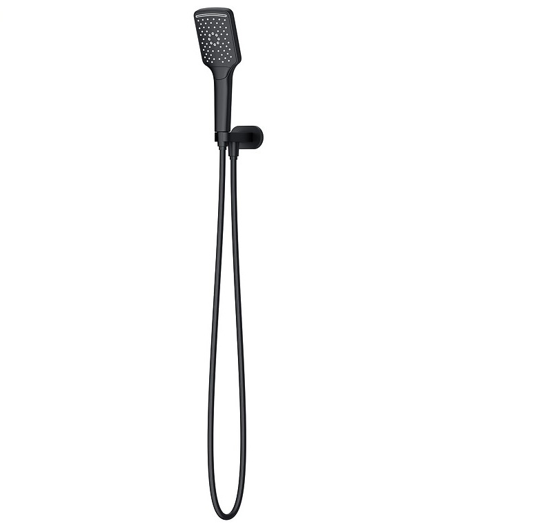 Larga shower set with water connector black Cersanit - Image 1