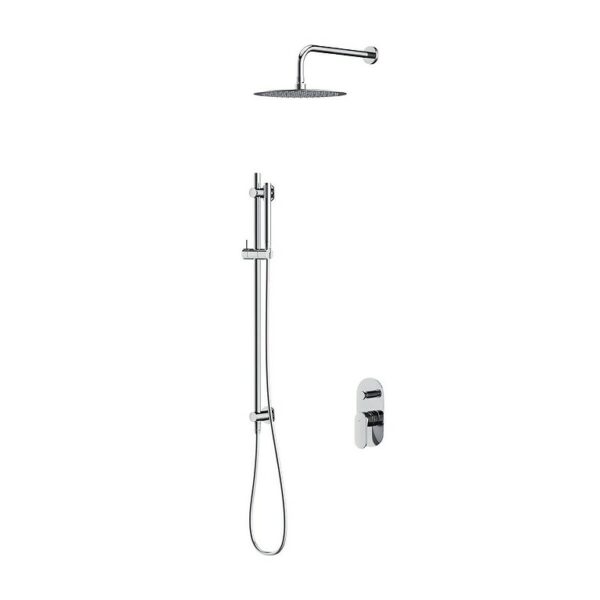 Set b257 zestaw podtynkowy crea chrom, z baterią wannowo-natryskową Cersanit - Image 1